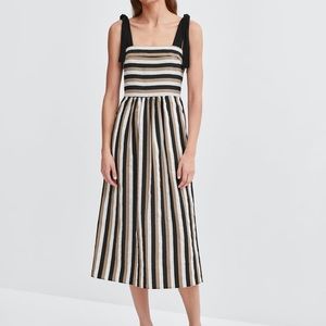 Zara midi stripe dress sz s